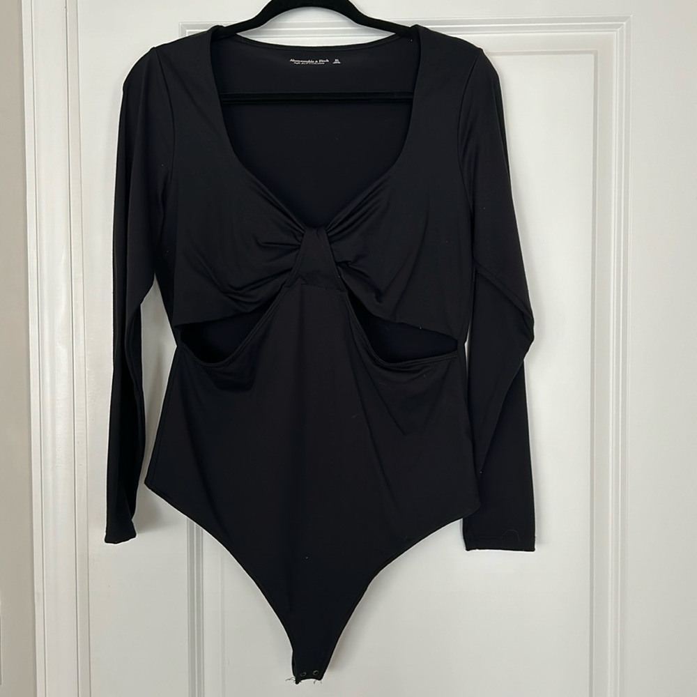 Abercrombie Black Cutout Bodysuit